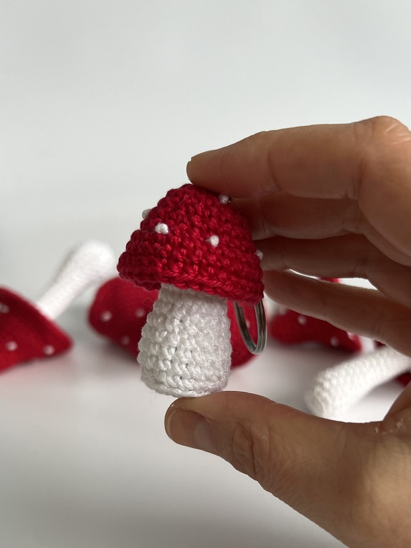 Häkelanleitung Glückspilz - Schlüsselanhänger