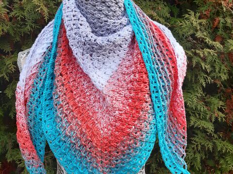 Dreieckstuch "breaking" Häkelanleitung