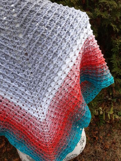 Dreieckstuch "breaking" Häkelanleitung