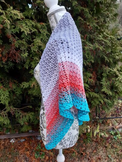 Dreieckstuch "breaking" Häkelanleitung