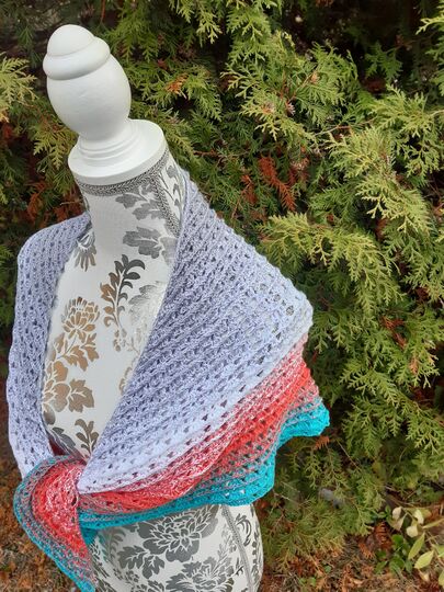 Dreieckstuch "breaking" Häkelanleitung