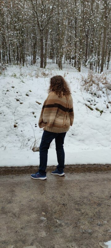 gehäkelter Pulloncho Schwesterzopf - eine Mischung aus Pulli und Poncho - Bild 4