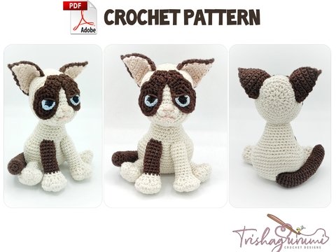 Häkel Grumpy Cat - Häkelanleitung