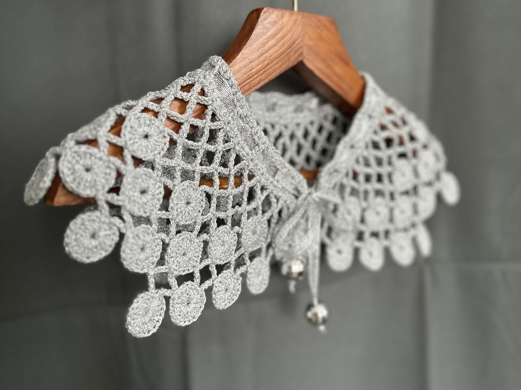 Crochet pattern detachable collar PDF digital and video tutorial