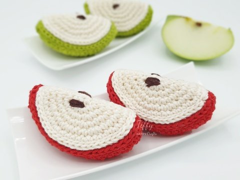 Apple Slice | Amigurumi Fruit Crochet Pattern PDF