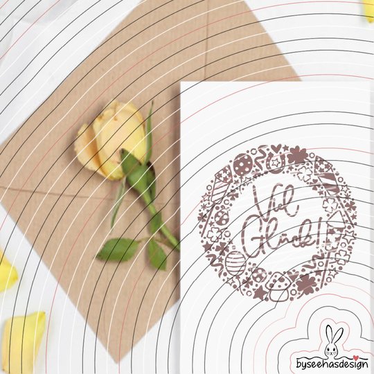 Viel Glück Plotterdatei SVG DXF