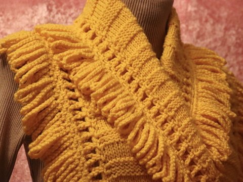 Strick / Häkel Anleitung Maxi Midi Schal 3 in 1