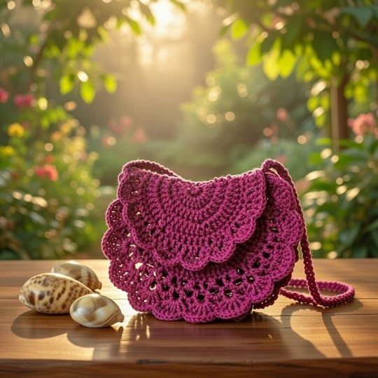 Crochet Half Moon Bag Pattern | Boho Purse PDF + Video Tutorial