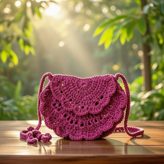 Crochet Half Moon Bag Pattern | Boho Purse PDF + Video Tutorial