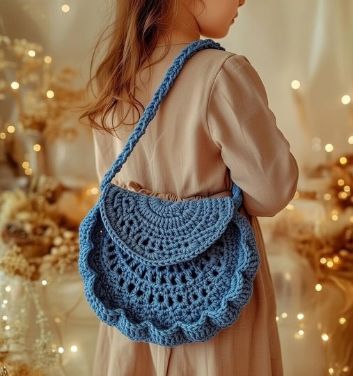 Crochet Half Moon Bag Pattern | Boho Purse PDF + Video Tutorial