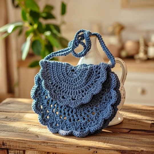 Crochet Half Moon Bag Pattern | Boho Purse PDF + Video Tutorial