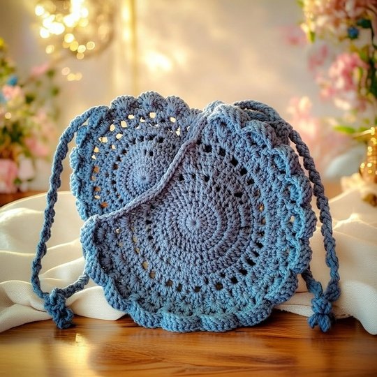 Häkelanleitung Half Moon Bag | Boho Tasche PDF + Video Tutorial
