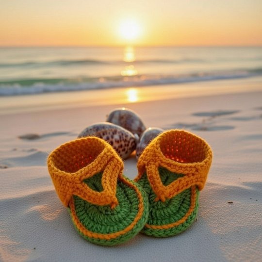 Crochet Baby Sandal Pattern | Boho Booties PDF + Video Tutorial