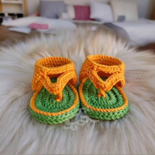 Crochet Baby Sandal Pattern | Boho Booties PDF + Video Tutorial