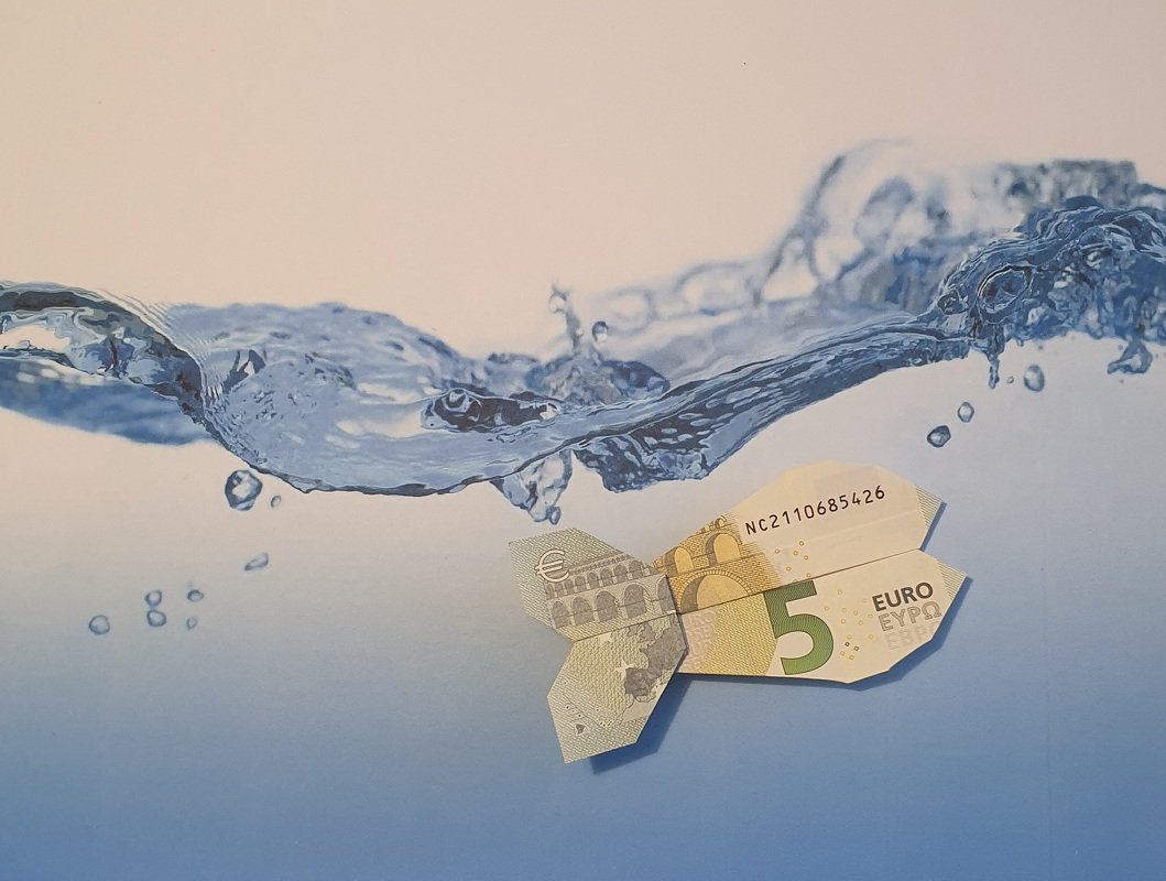 Origami Geldschein Fisch Version 2 (**)