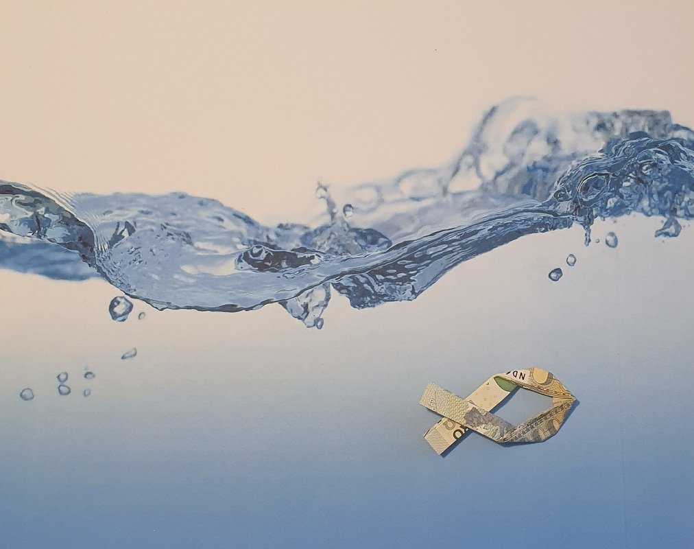 Origami Geldschein Fisch Version 1 (*)