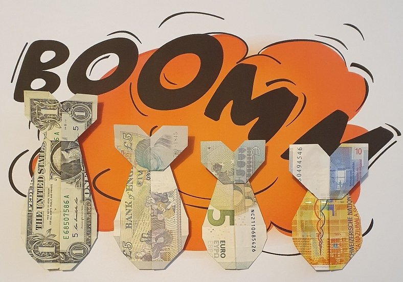 Origami Geldschein (Geld)Bombe (**)