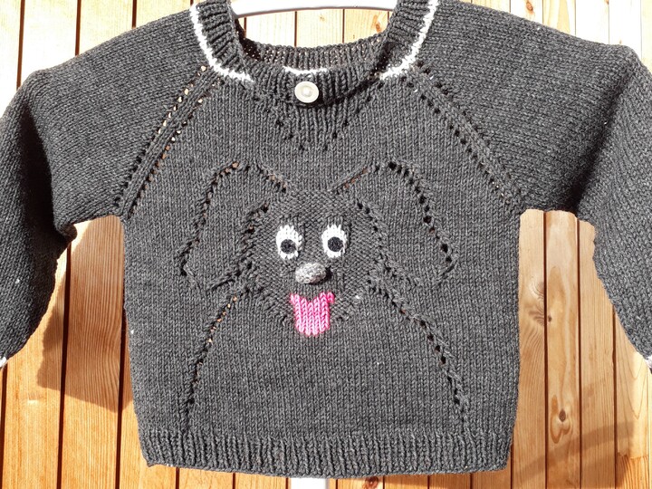 Strickanleitung Pullover "Hund"