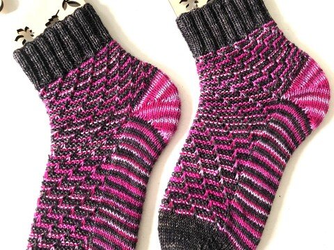 Einfache Anleitung für Strickmuster "Treppchen"