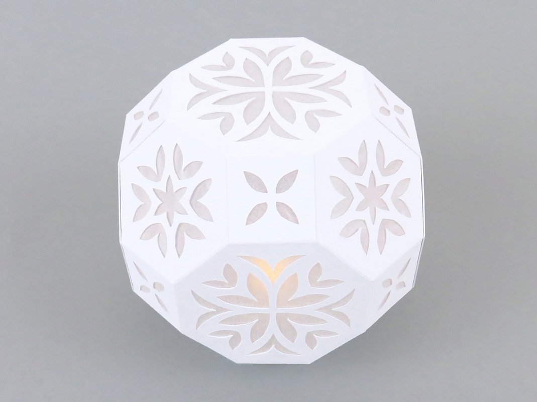 Filigrane Tischleuchte, rund – Bastelanleitung und Vorlagen - Bild 2