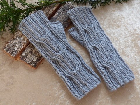 Strickanleitung Stulpen Carla - Fingerlose Handschuhe