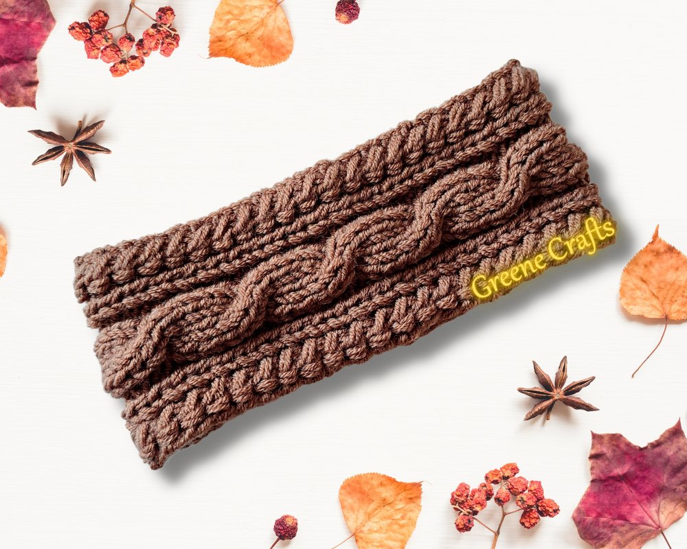"Flow" Cabled Headband - Knitting Pattern
