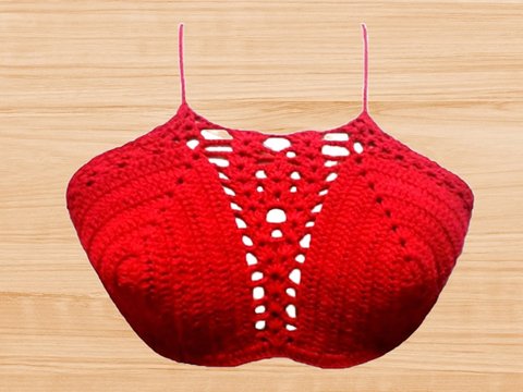 Crochet Bra Top Pattern + Video Tutorial (English Only)