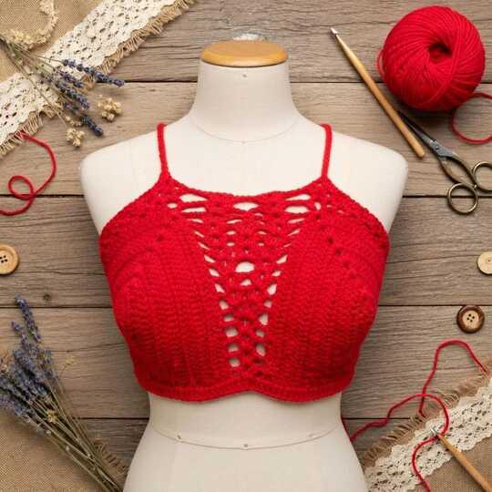 Crochet Bra Top Pattern + Video Tutorial (English Only)