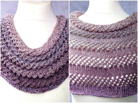 Loop, Kragenschal "Federleicht", stricken