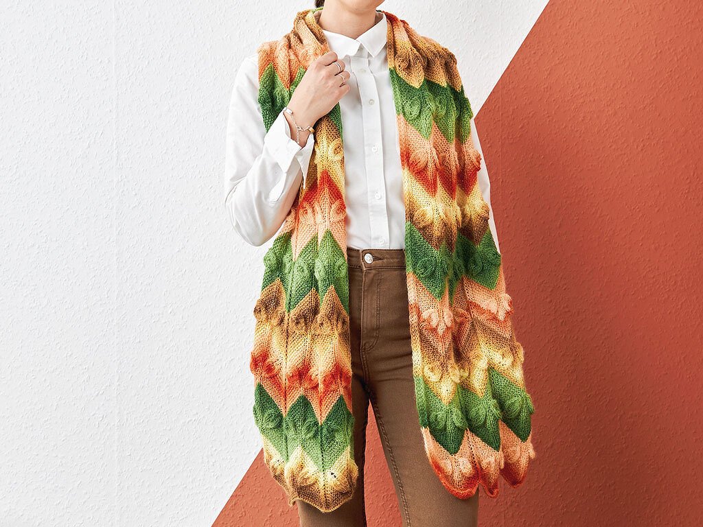 STOLA SPIKES OF LEAVES