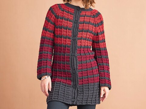 HÄKELJACKE BLACK FIRE