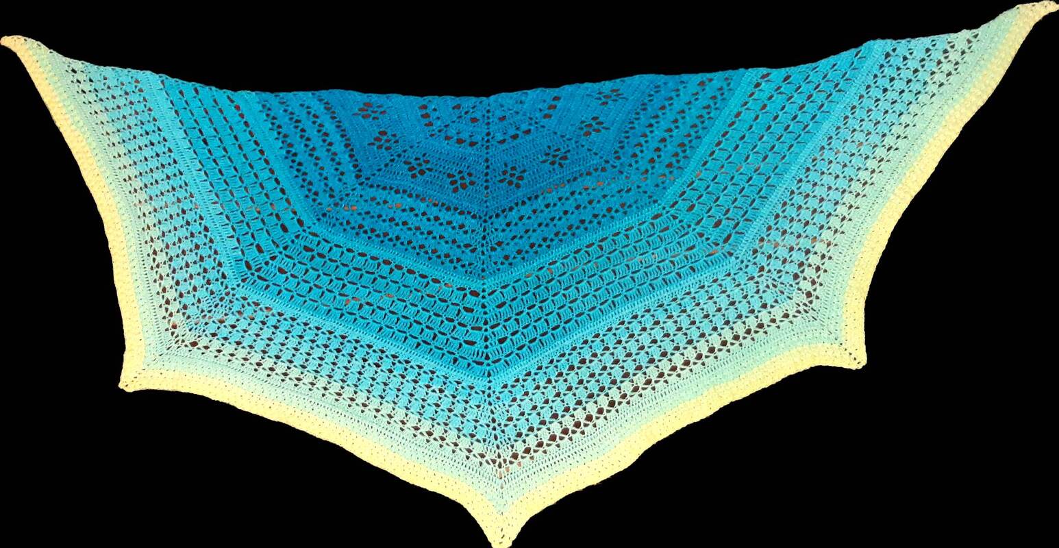 Häkelanleitung Fünfecktuch "Evas Jahr 2022" - Bild 4