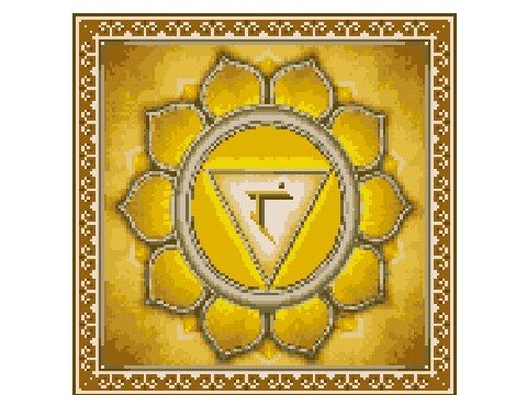 Häkelmuster * MANIPURA - SOLARPLEXUSCHAKRA * Grafik für Fm Decke