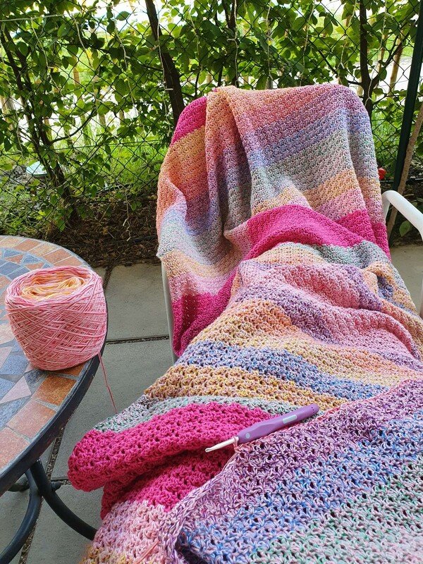 Buddy Blanket - Häkeldecke in Reihen *anfängerfreundlich* - Bild 3