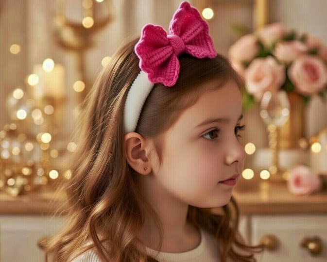 Crochet Bow Pattern PDF with Photo Tutorial & Video Tutorial