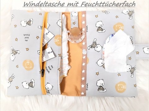 Nähanleitung für eine praktische Windeltasche