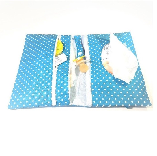 Windeltasche mit Feuchttücherfach Nähanleitung in deutsch und englisch