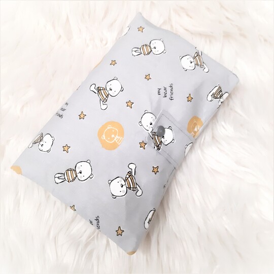 Windeltasche mit Feuchttücherfach Nähanleitung in deutsch und englisch