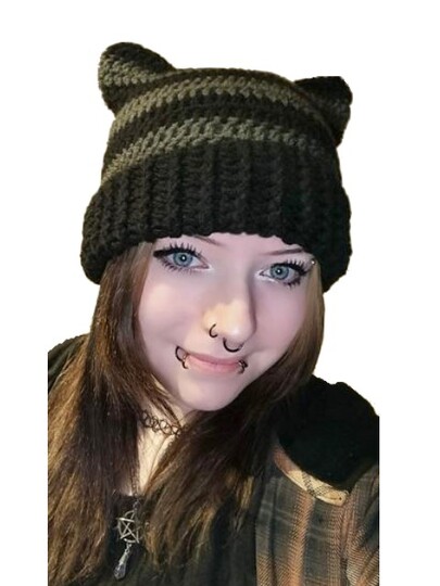 Häkelanleitung * KATZENHAUBE & STULPEN *