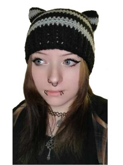 Häkelanleitung * KATZENHAUBE & STULPEN *