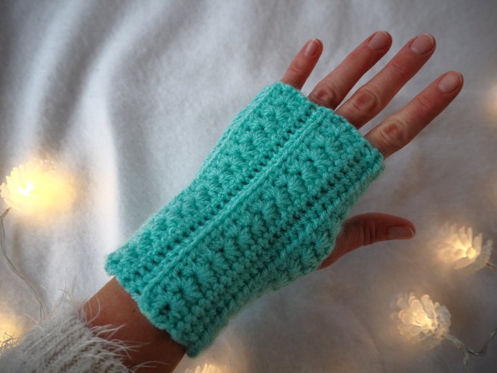 Handstulpen Eismärchen - von Häkelini