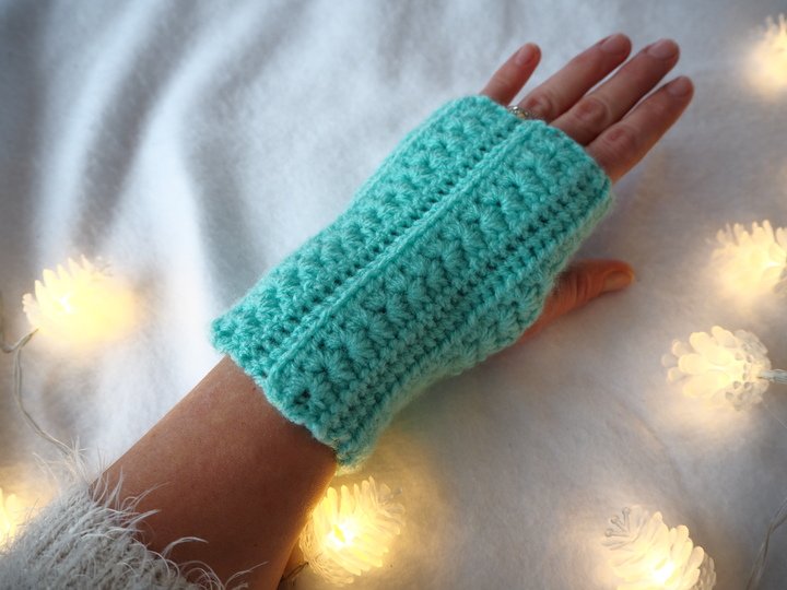 Handstulpen Eismärchen - von Häkelini