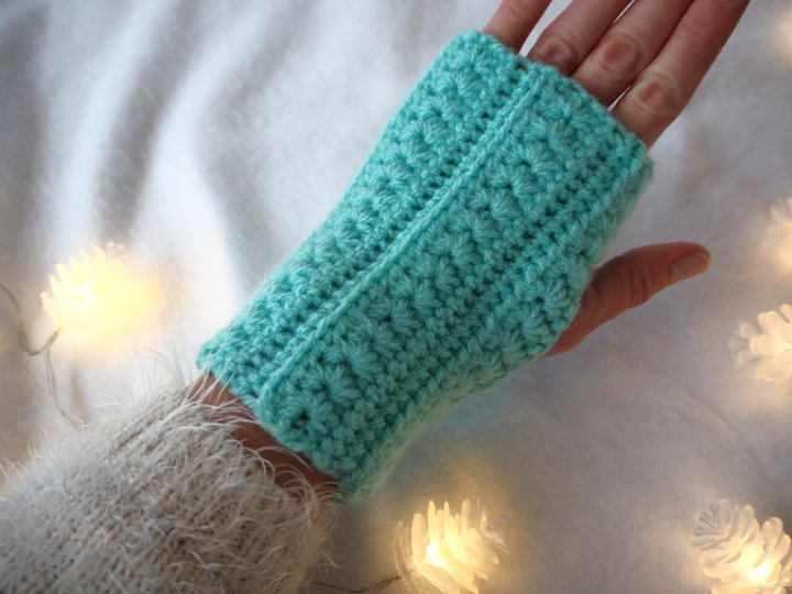 Handstulpen Eismärchen - von Häkelini