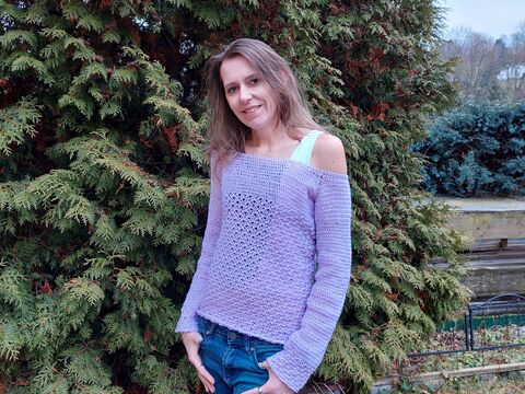 Häkelanleitung Pullover "shine"