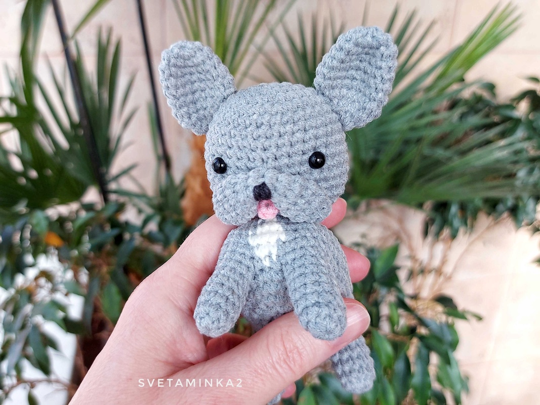 French Bulldog Crochet Pattern Amigurumi Dog Bulldogge - Image 7