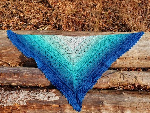 Häkelanleitung Dreieckstuch "Flowers'n'Leafs"