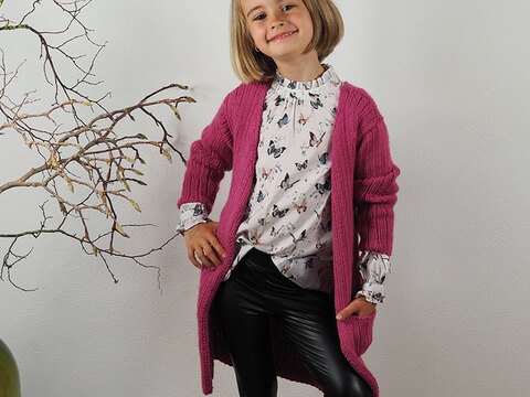 Strickanleitung Kinderlongjacke "Mali" 763096