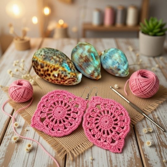 Häkelanleitung Blatt-Ohrringe – PDF Download + Video Tutorial