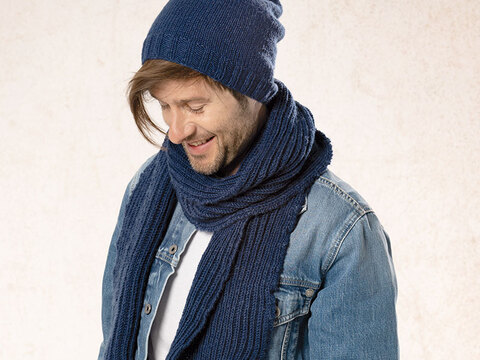 Strickanleitung Mütze mit Schal "Delhi" 763063