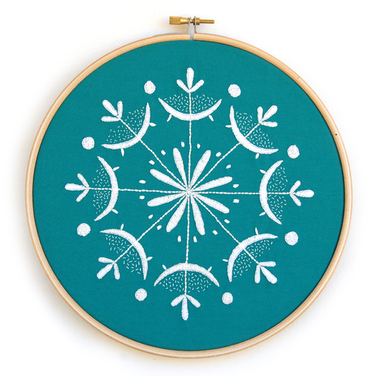 Embroidery Pattern Snowflake Mandala